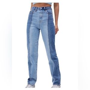 PacSun Eco Two-Tone '90s Boyfriend Jeans, NWT